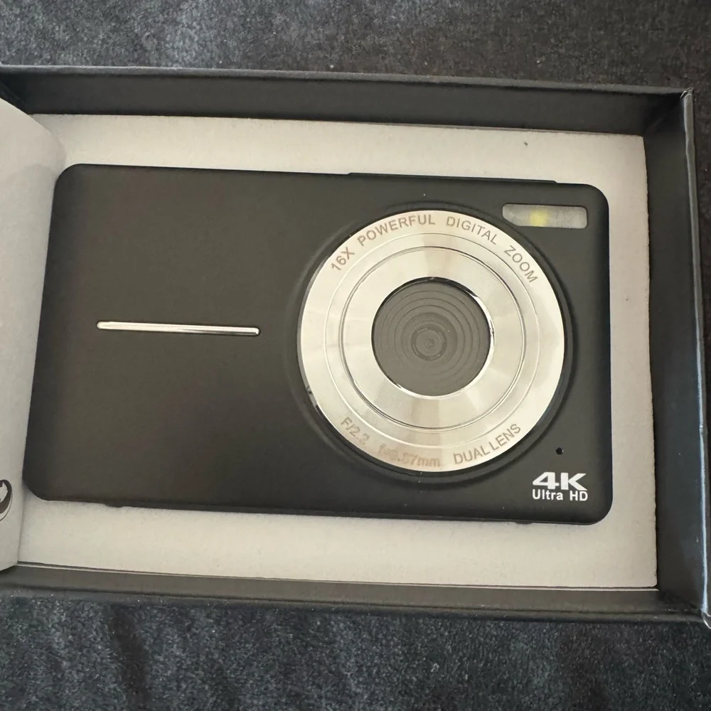 4K Ultra HD Digital Camera - Black New